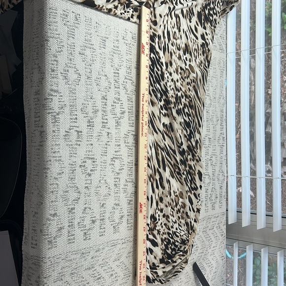 Chico's Animal Print Cropped Pull on stretch pant Sz 3 - Picture 12 of 12